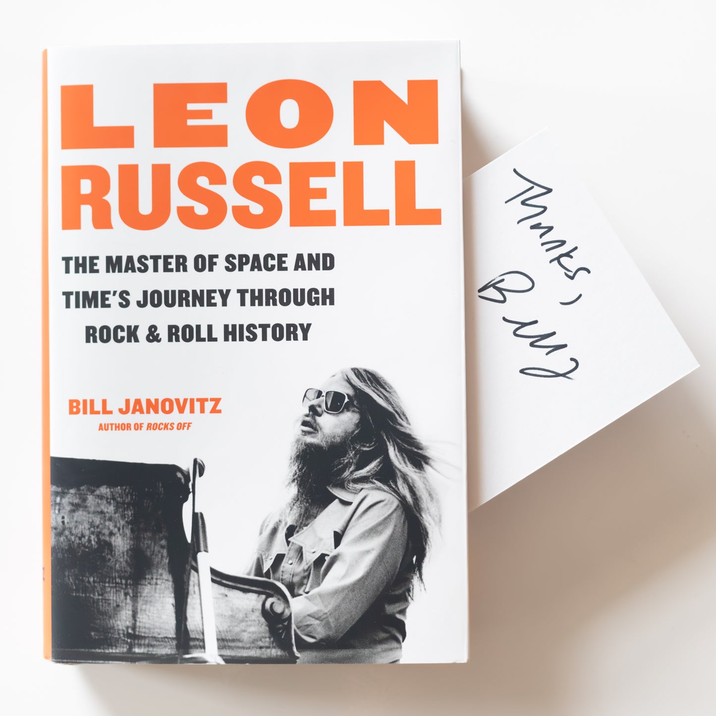 Signed "Leon Russell: The Master of Space and Time's Journey Through Rock & Roll History Paperback Book