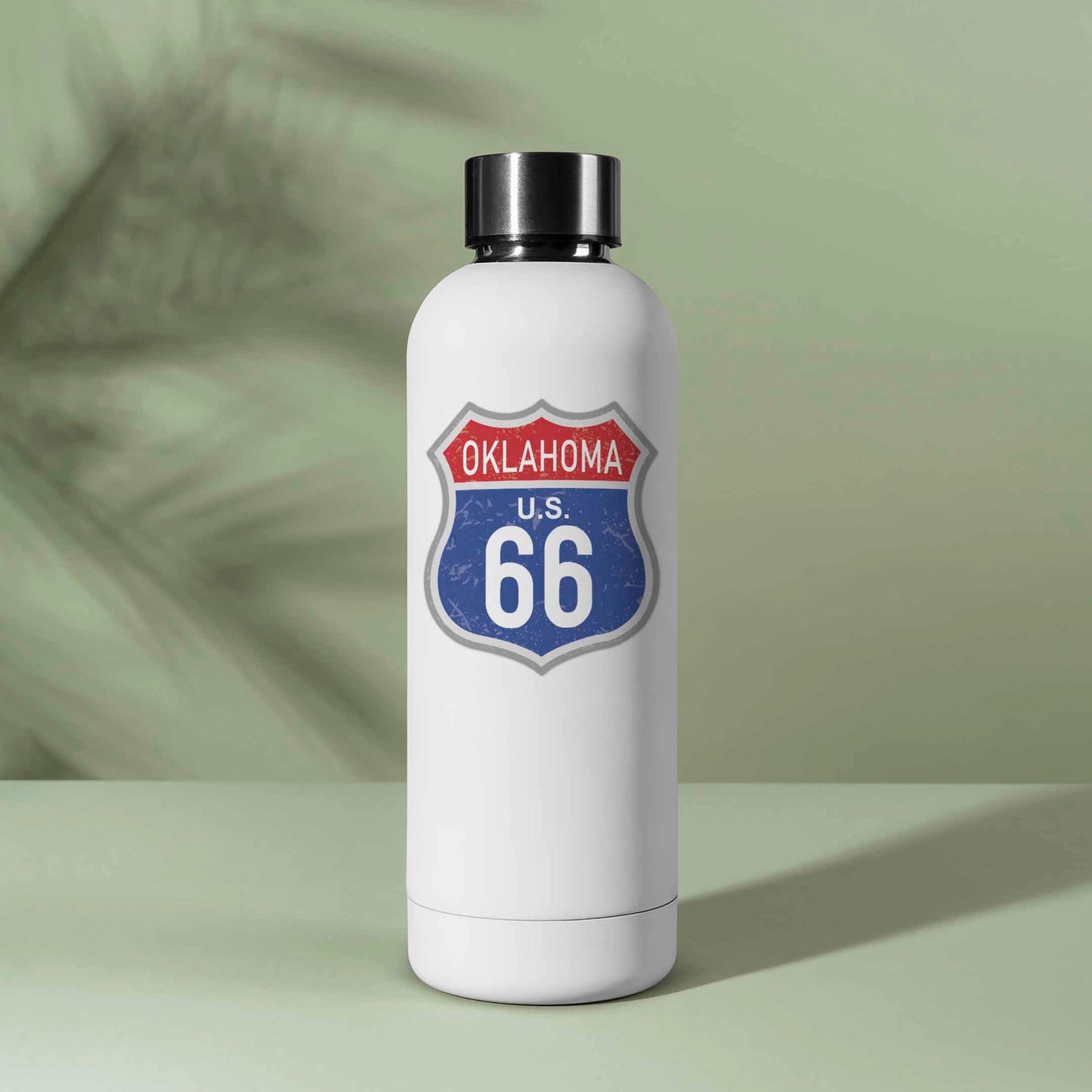 Oklahoma Blue Route 66 Sticker