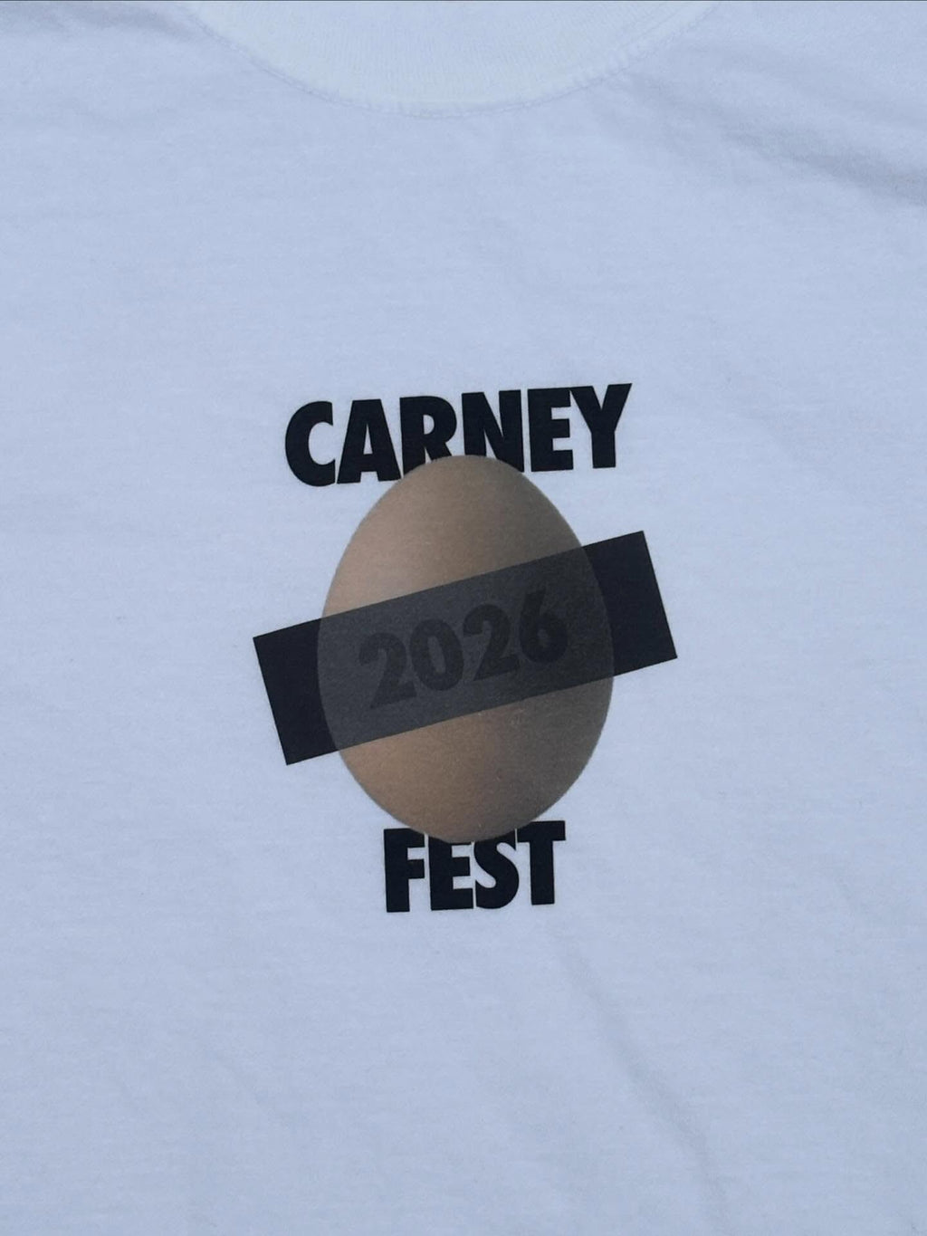 Carney Fest 2026 White Egg Tee (ON SALE)