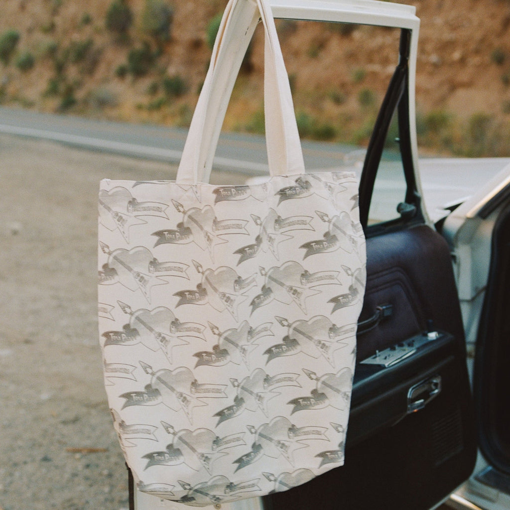 Stamped Logo Canvas Shopping Tote - Tom Petty & the Heartbreakers