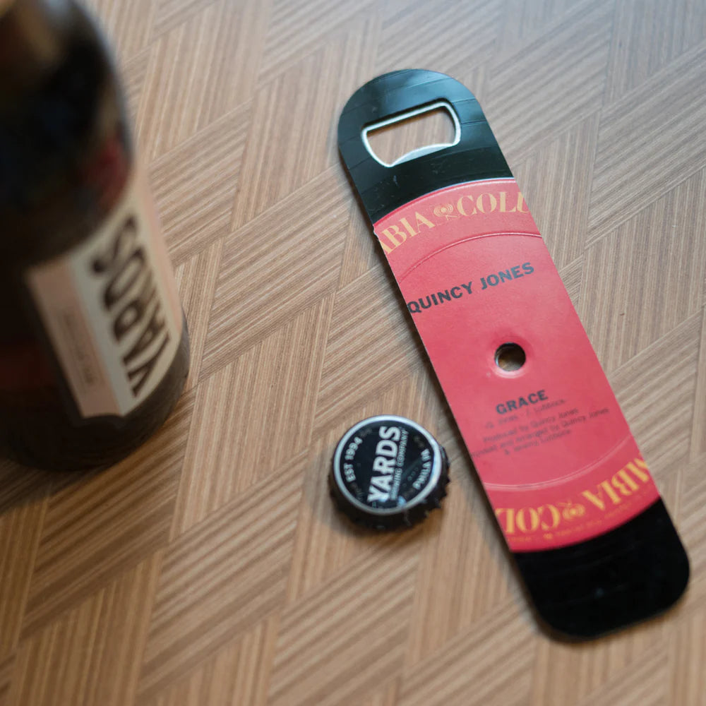 Recycled Vinyl Record Bottle Opener