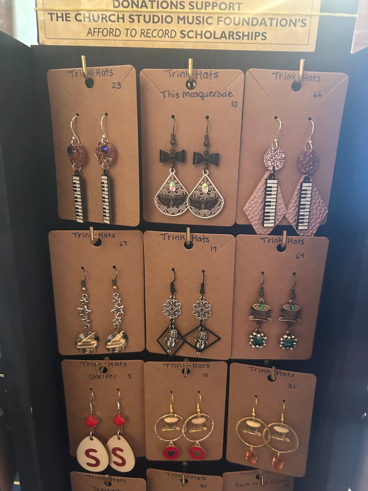 Trink-Hat Handmade Earrings