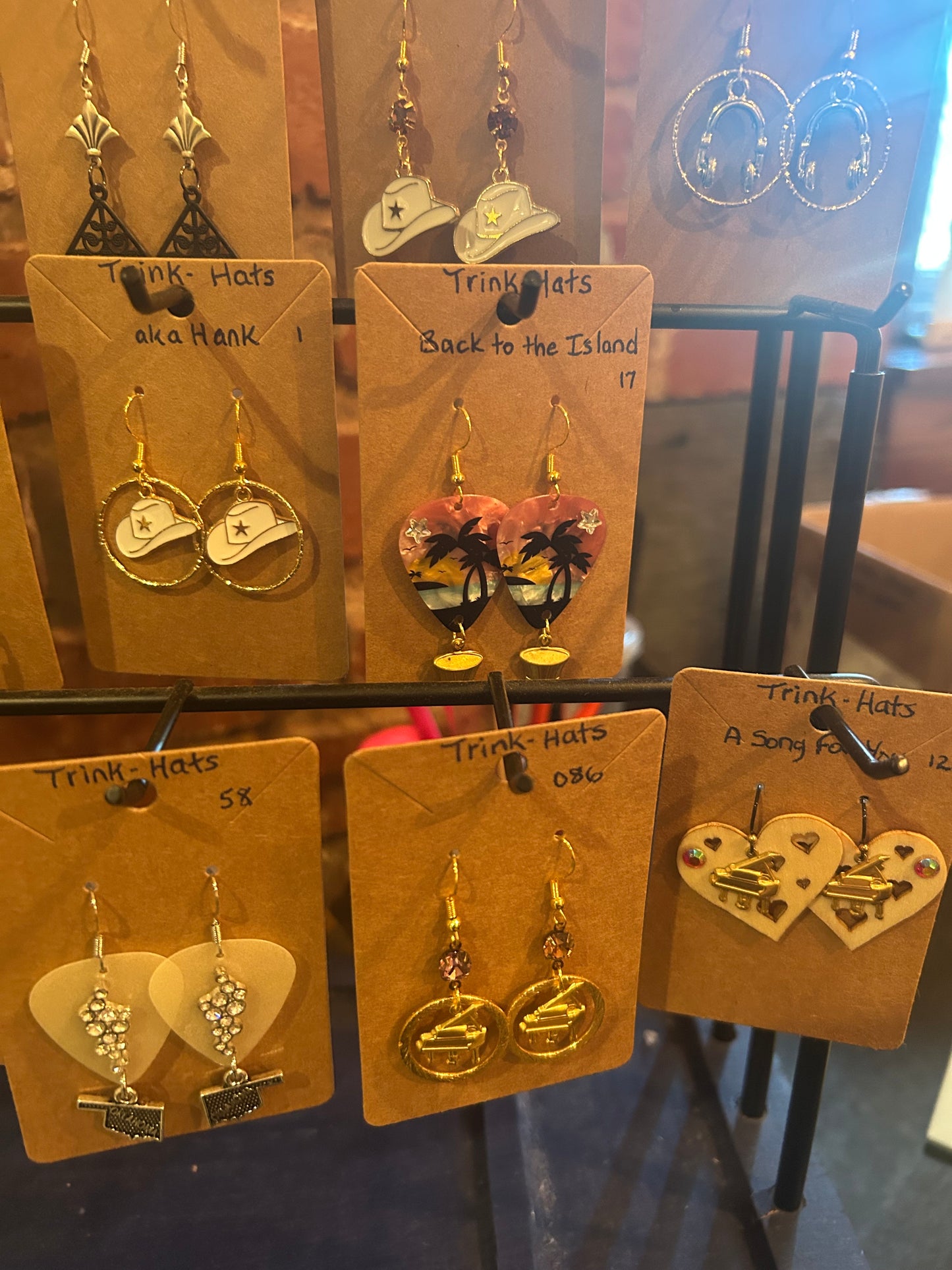 Trink-Hat Handmade Earrings