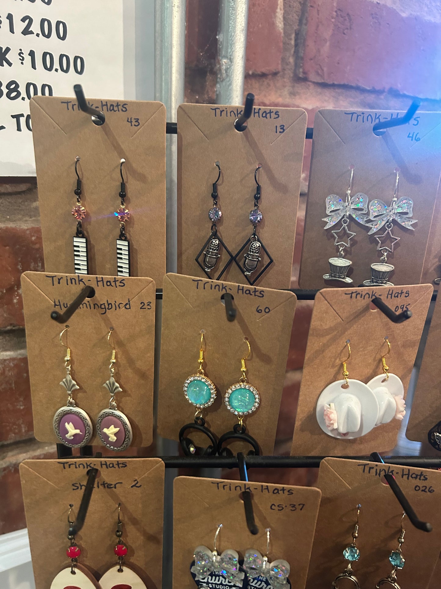 Trink-Hat Handmade Earrings