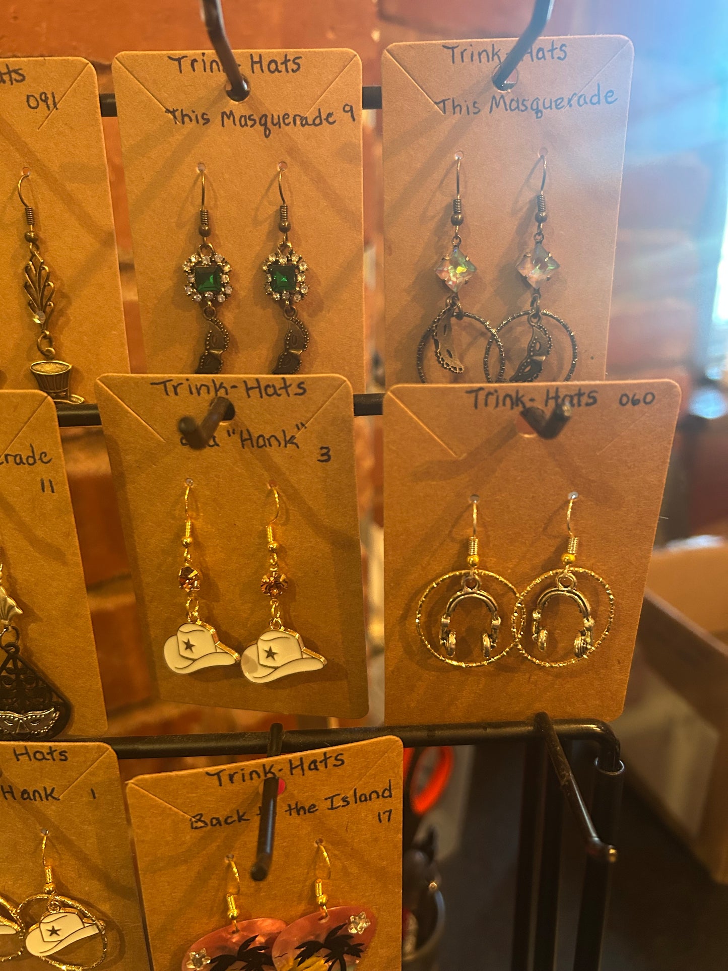 Trink-Hat Handmade Earrings