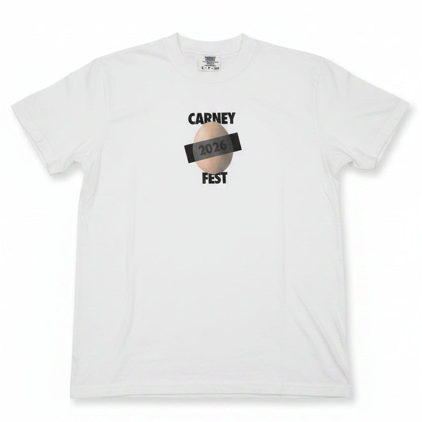 Carney Fest 2026 White Egg Tee (ON SALE)