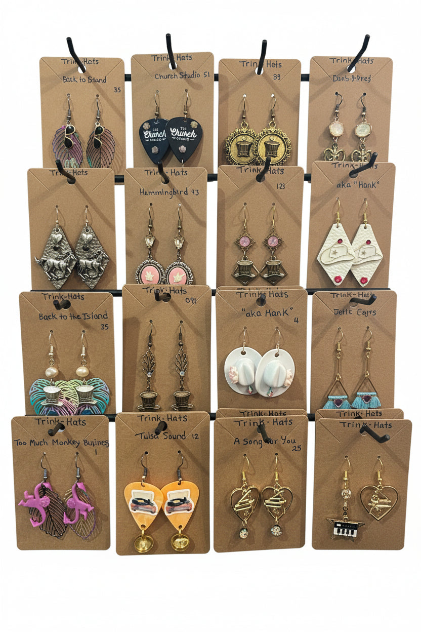 Trink-Hat Handmade Earrings