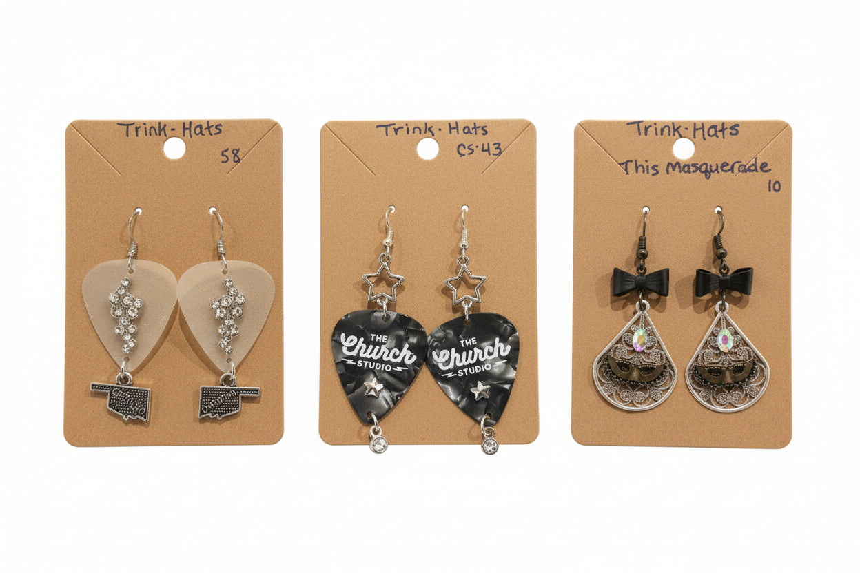 Trink-Hat Handmade Earrings