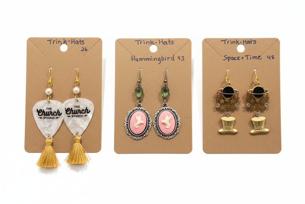 Trink-Hat Handmade Earrings