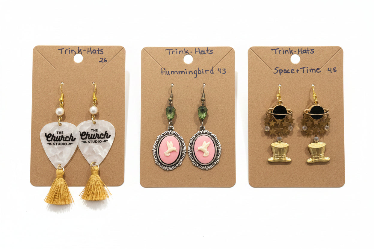 Trink-Hat Handmade Earrings