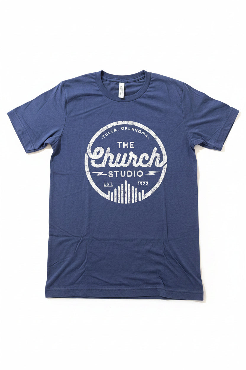 Classic Logo Denim Blue Unisex Tee