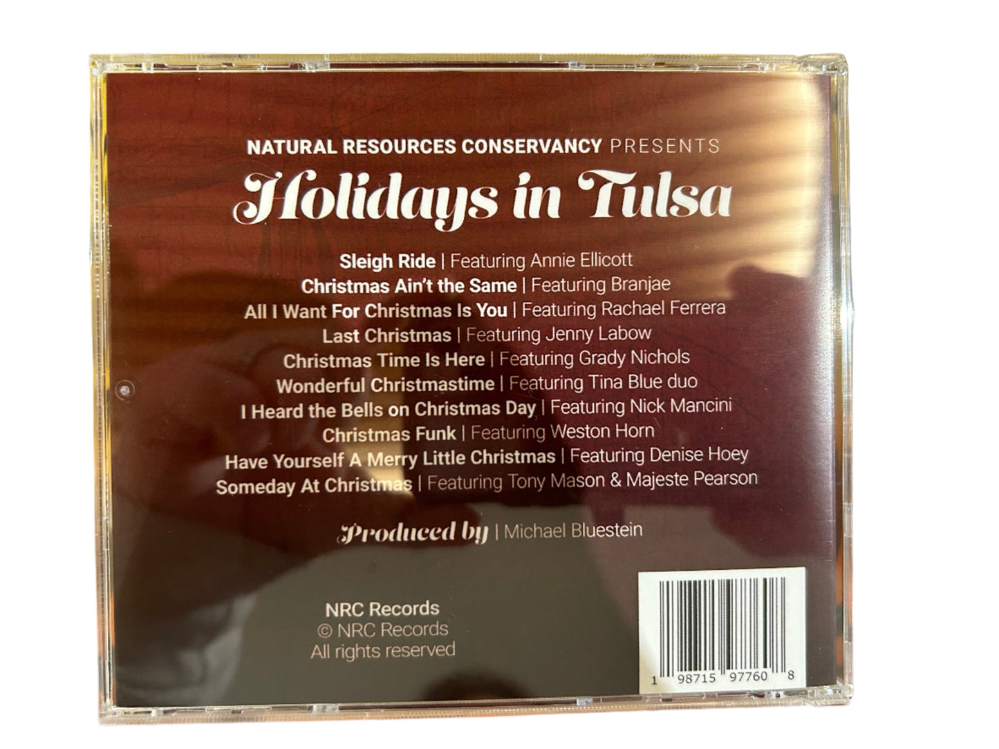 Holidays in Tulsa CD-Produced by Michael Bluestein- Recorded at The Church Studio