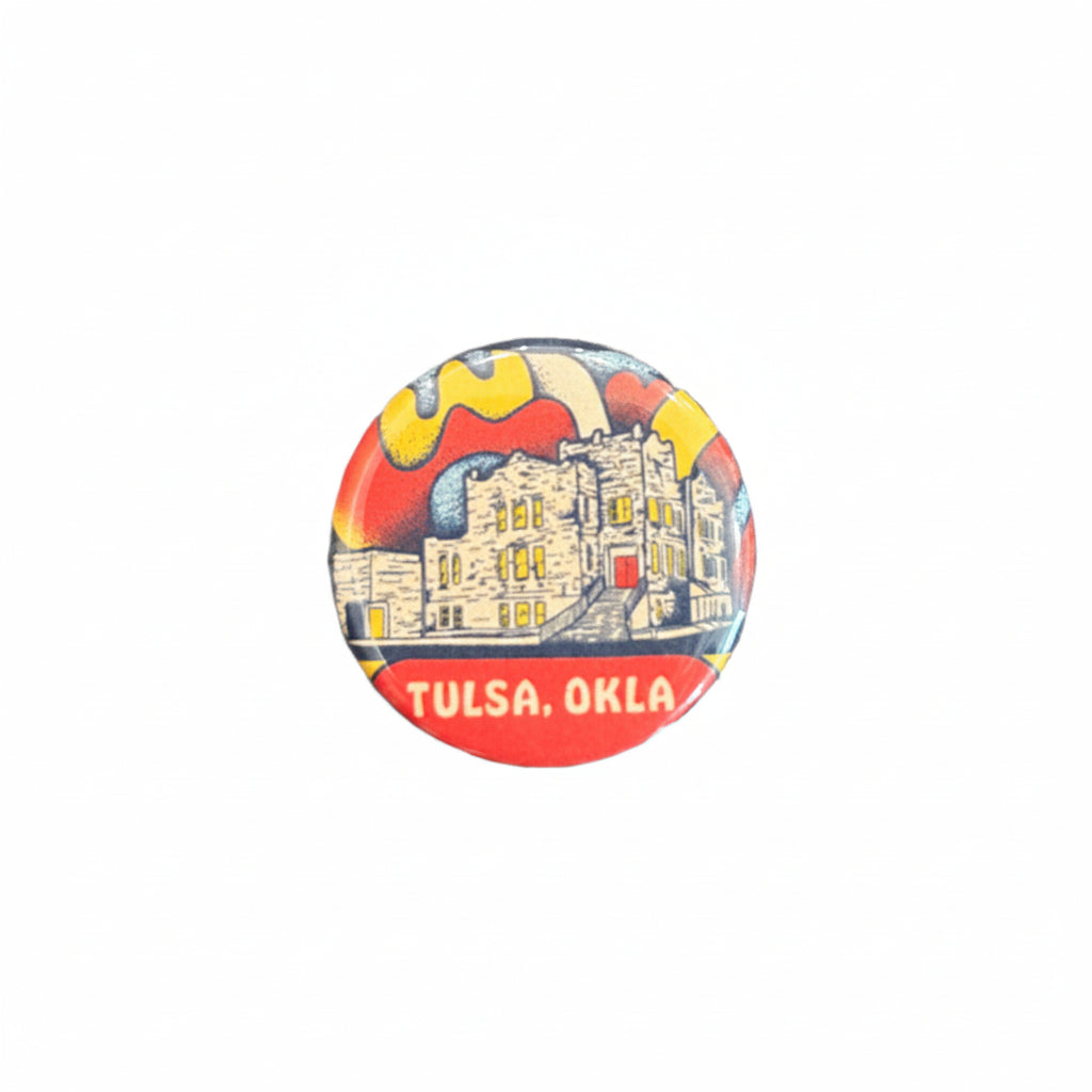 Groovy Tulsa Oklahoma Button