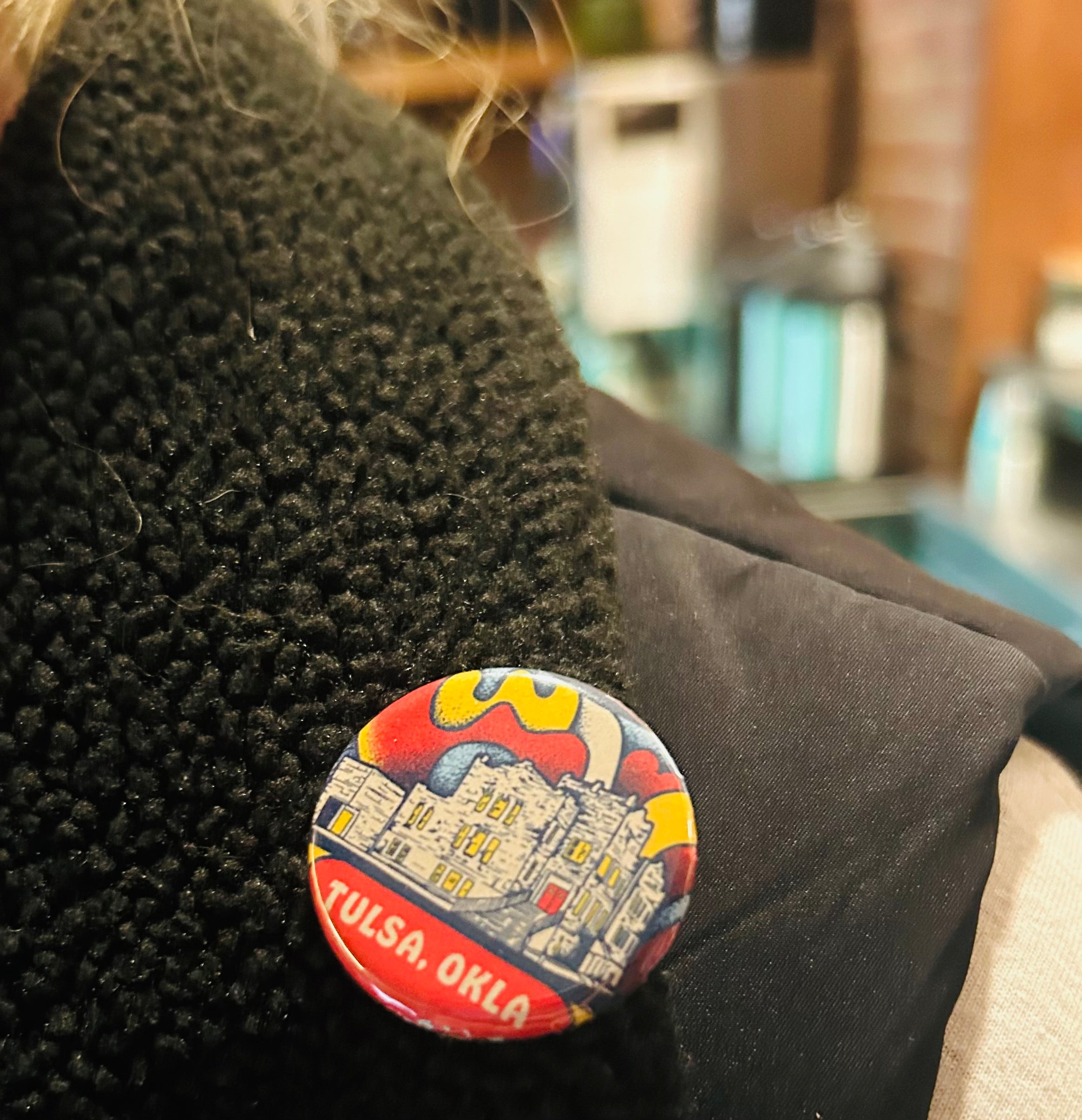 Groovy Tulsa Oklahoma Button
