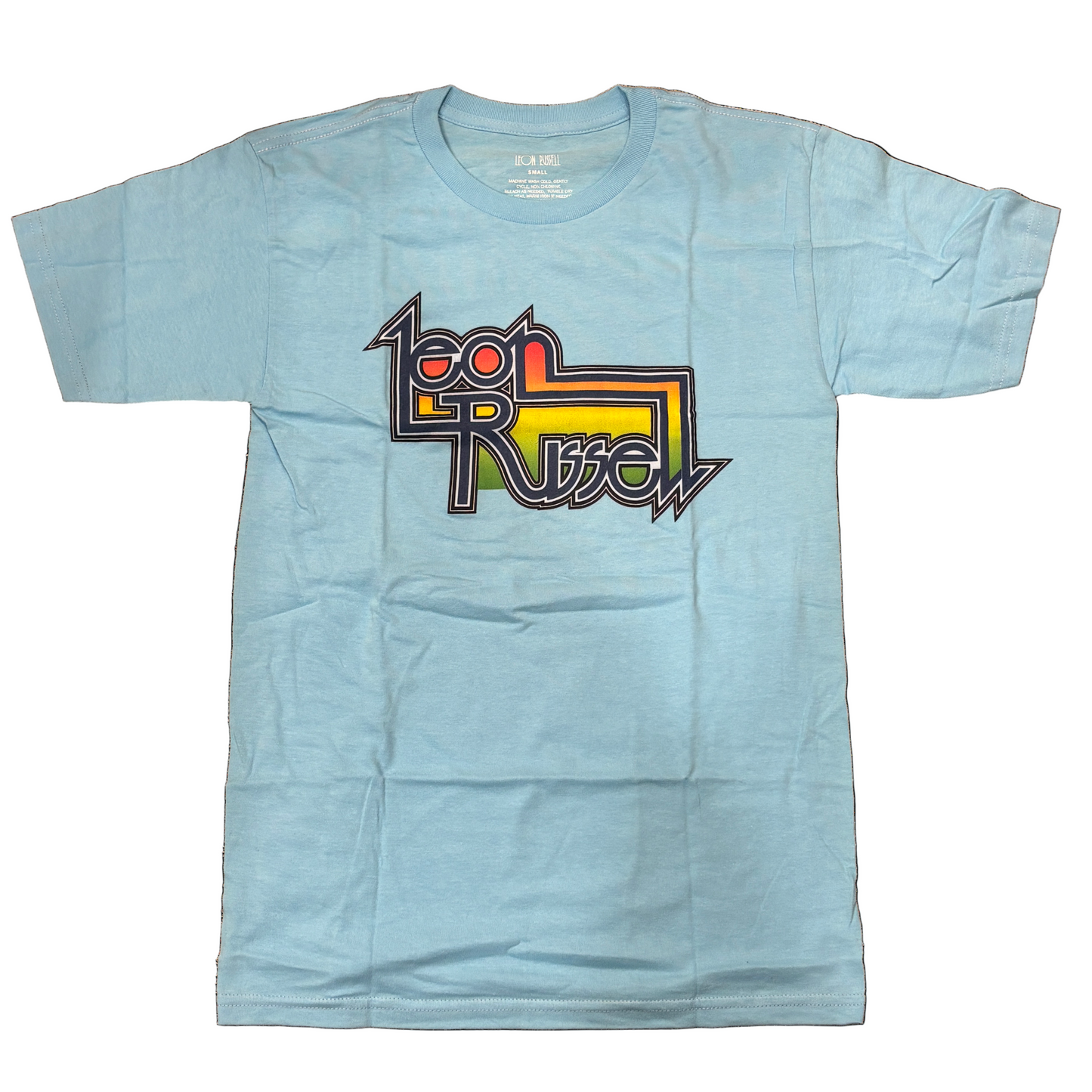 Leon Russell Vintage Baby Blue Logo Tee