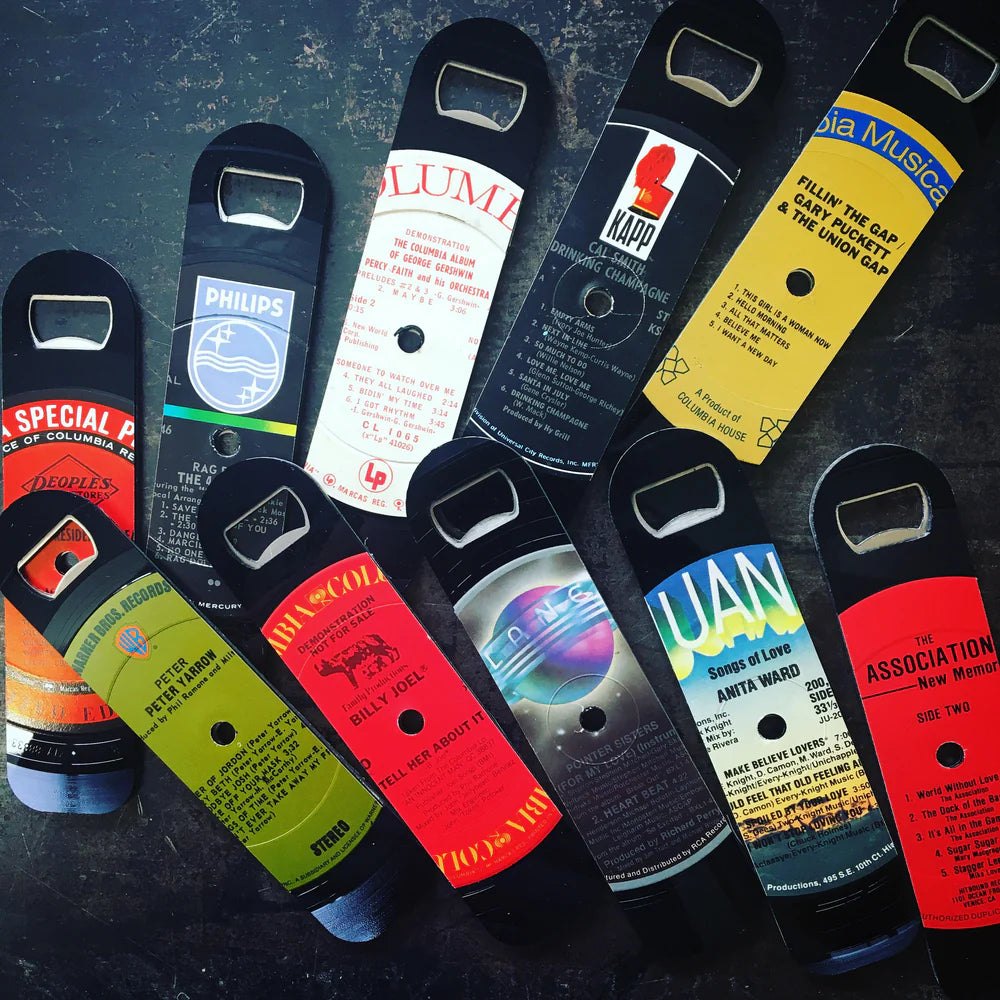 Recycled Vinyl Record Bottle Opener