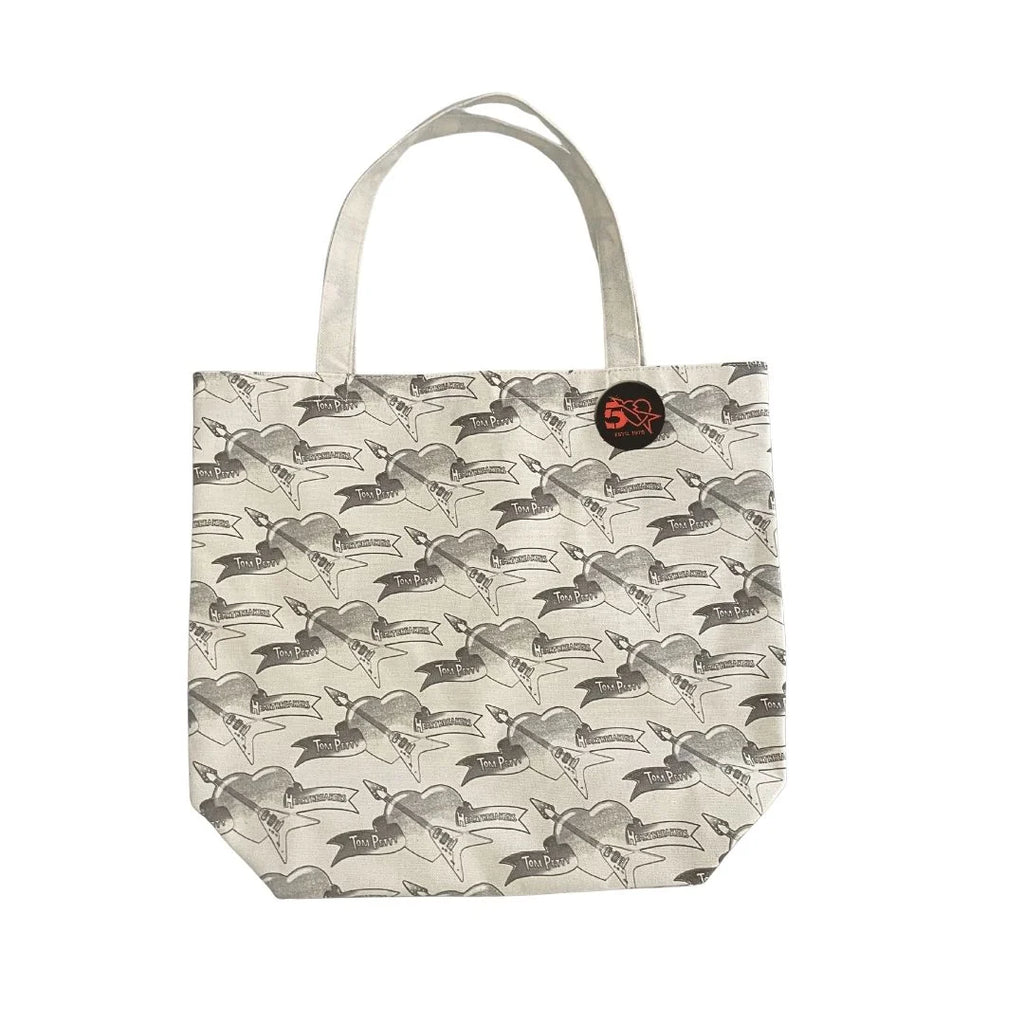 Stamped Logo Canvas Shopping Tote - Tom Petty & the Heartbreakers