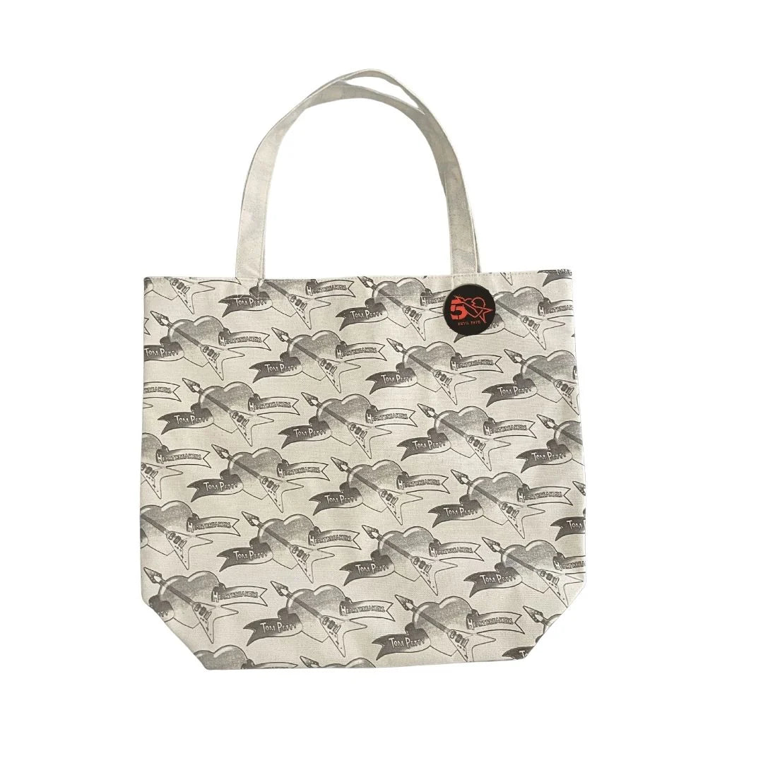 Stamped Logo Canvas Shopping Tote - Tom Petty & the Heartbreakers