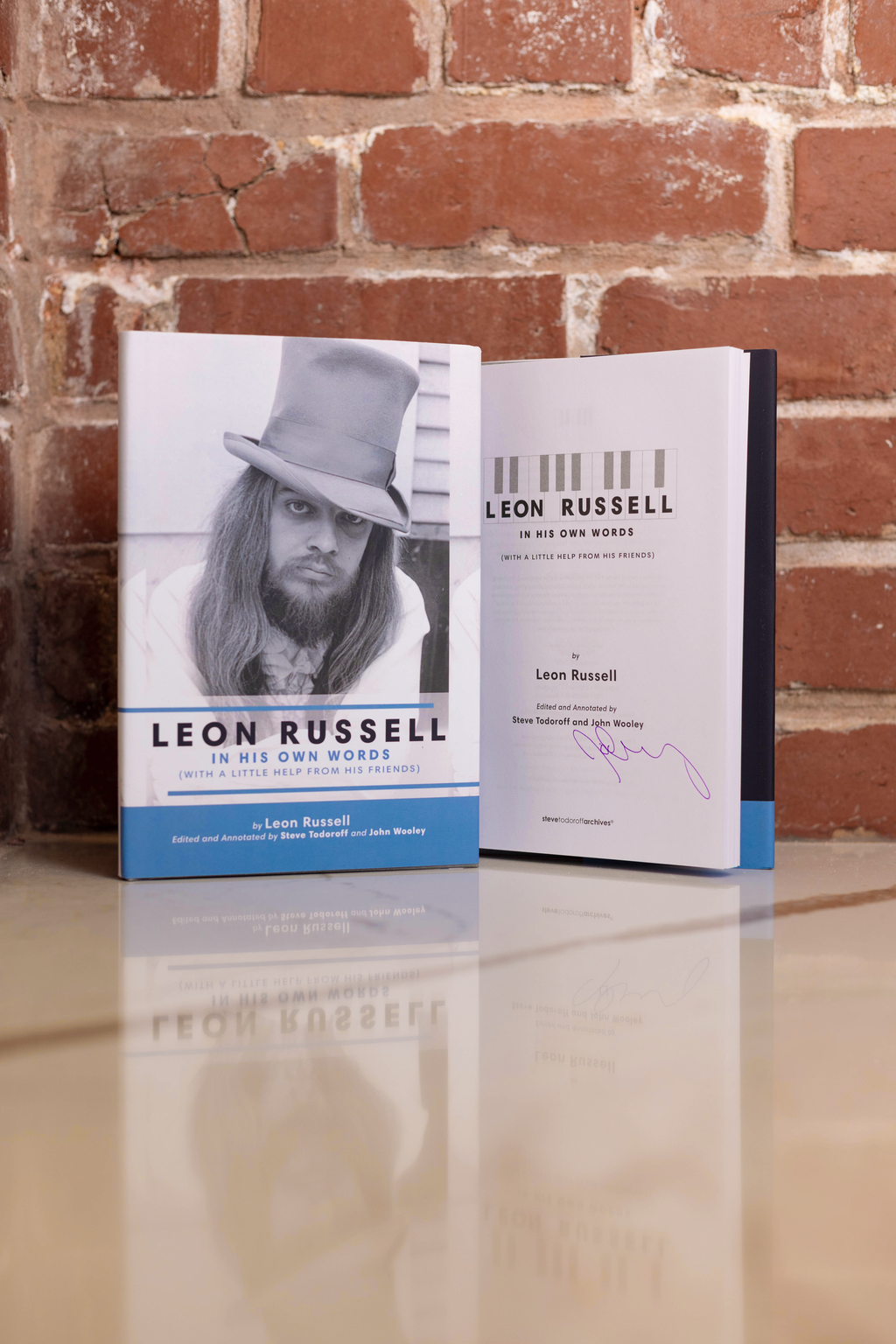 SIGNED Leon Russell In His Own Words: Hardcover