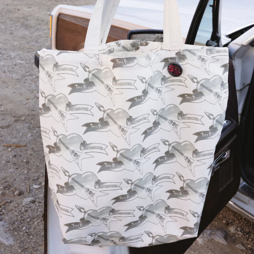 Stamped Logo Canvas Shopping Tote - Tom Petty & the Heartbreakers