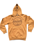 Mustard Brown Classic Logo Unisex Pull Over Hoodie (ON SALE)