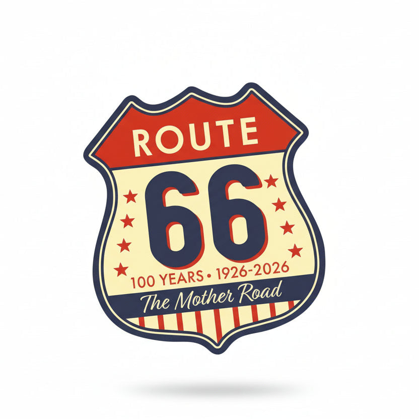 The Mother Road Route 66 Sticker