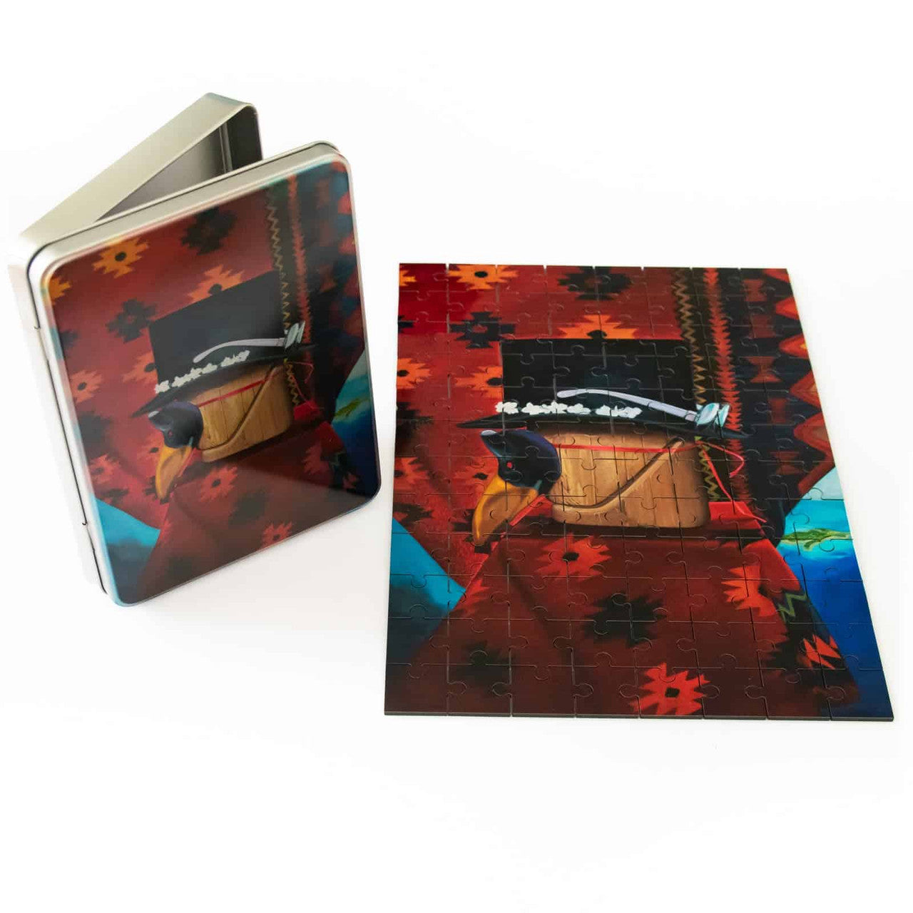Mural Art Puzzle in Tin Box: 96 Piece (Wood)