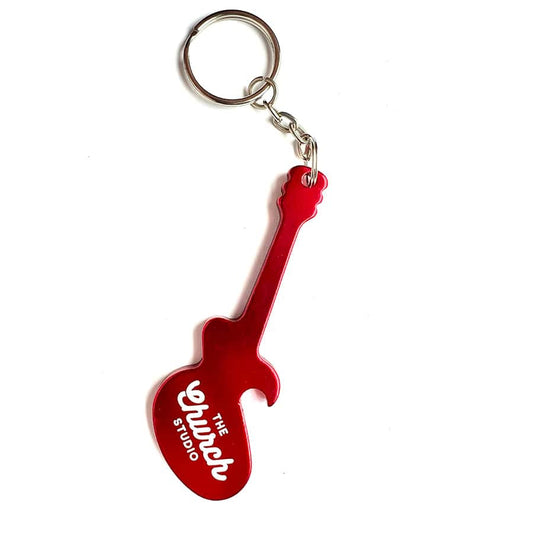 Red Guitar Bottle Opener/Keychain