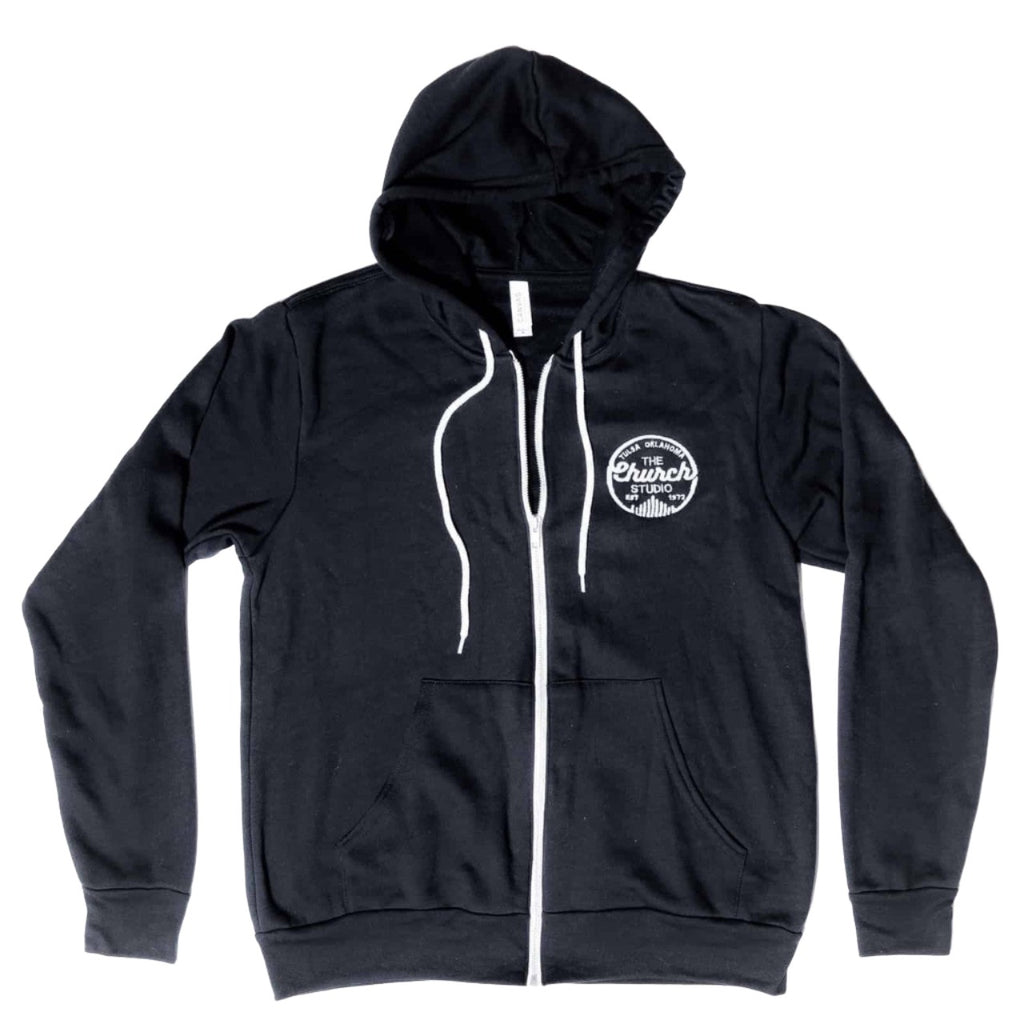 Classic Logo Black Unisex Zip Hoodie (ON SALE)