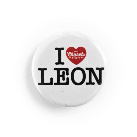 I Love Leon Button
