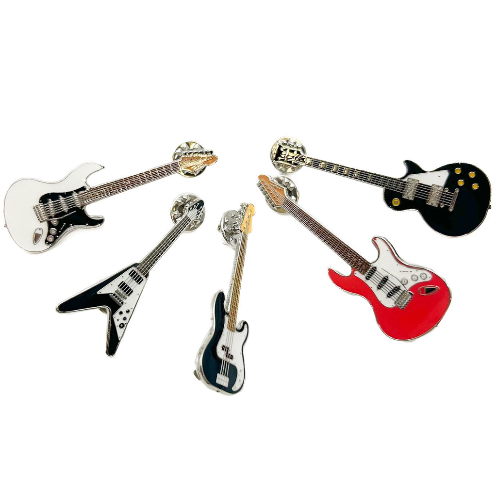 Enamel Guitar Pin