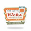 Get Your Kicks On Route 66 Sticker