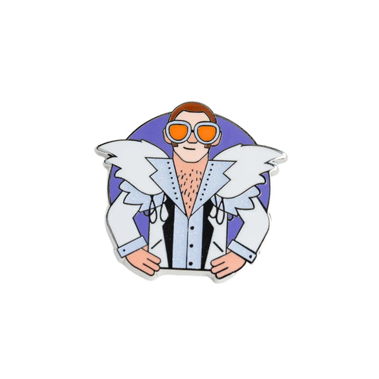 Elton John Enamel Pin