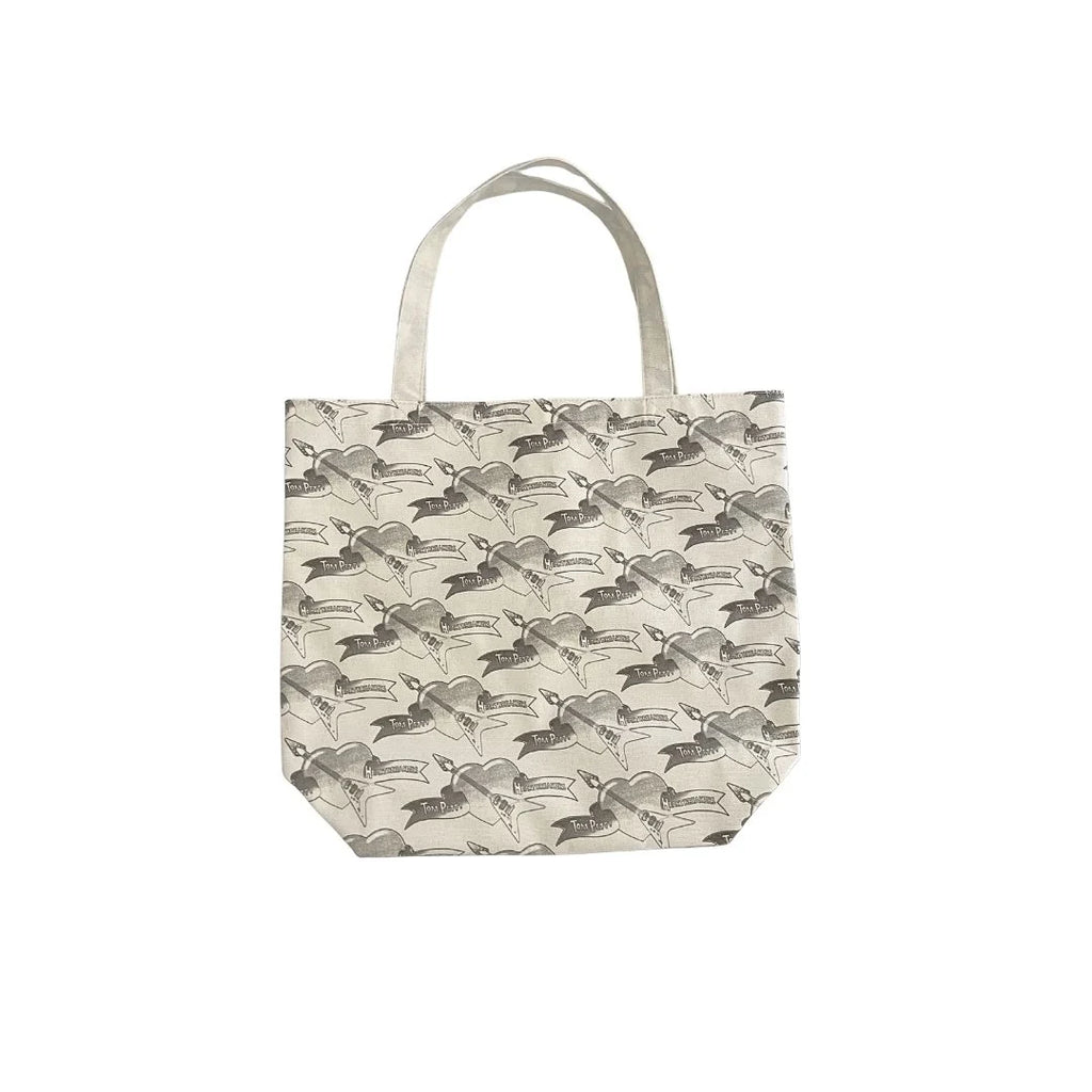 Stamped Logo Canvas Shopping Tote - Tom Petty & the Heartbreakers