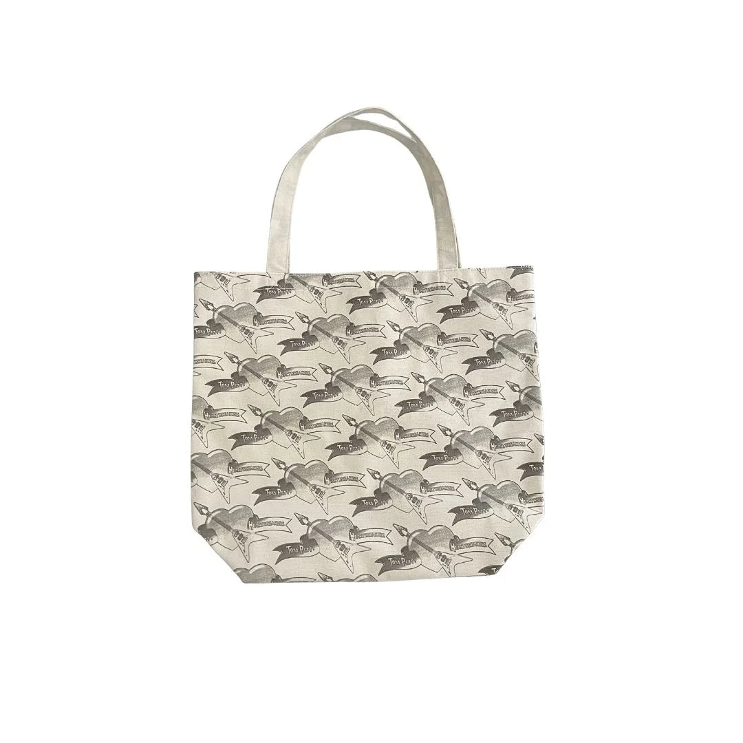 Stamped Logo Canvas Shopping Tote - Tom Petty & the Heartbreakers
