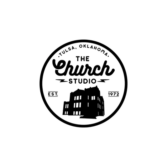 The Church Studio Black and White Sticker